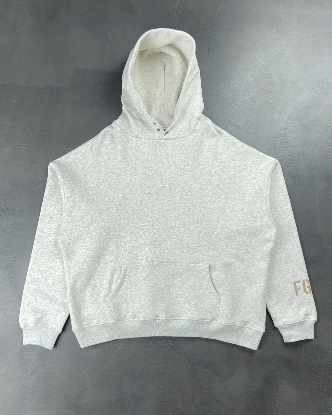 Fear Of God 'FG' Vintage Sleeve Hoodie White