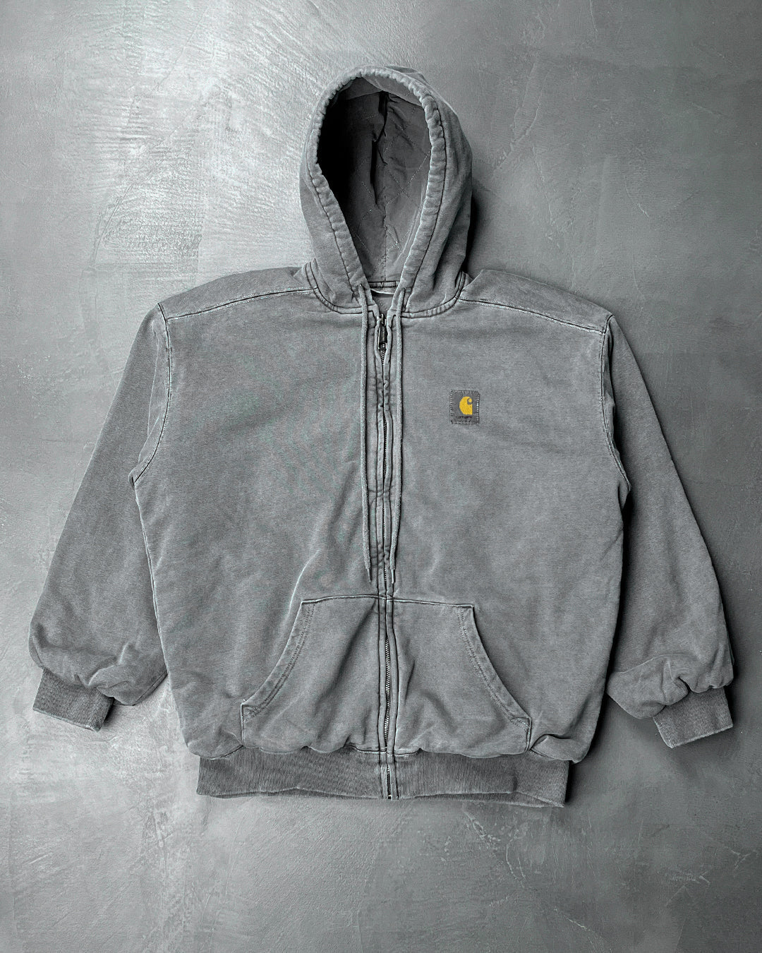 Carhartt WIP Patch Zip Hoodie Washed Black