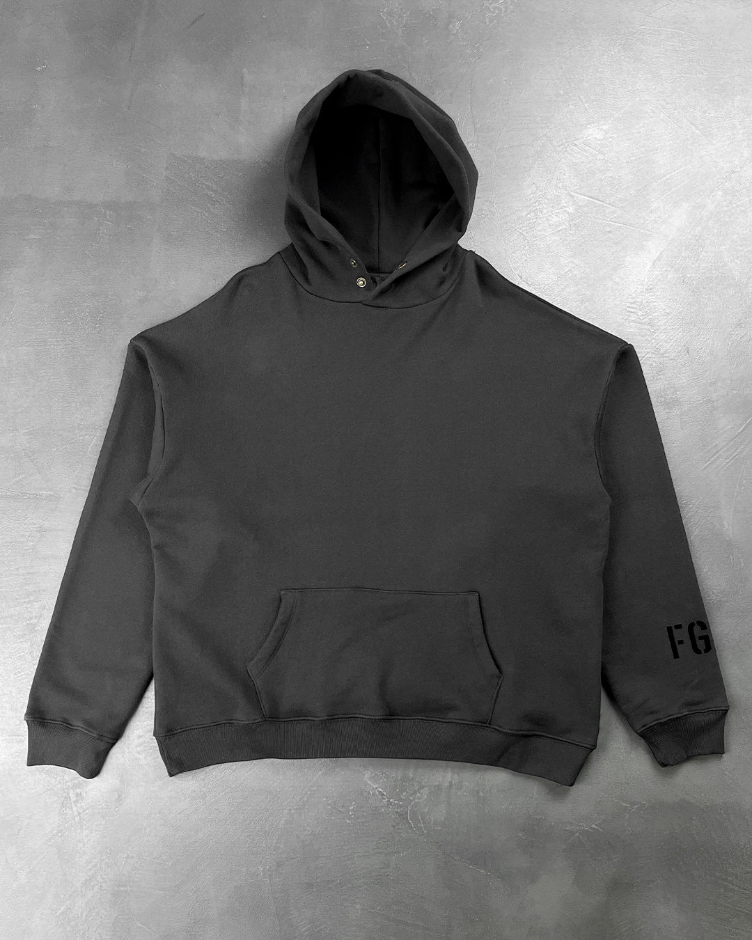 Fear Of God 'FG' Vintage Sleeve Hoodie Black