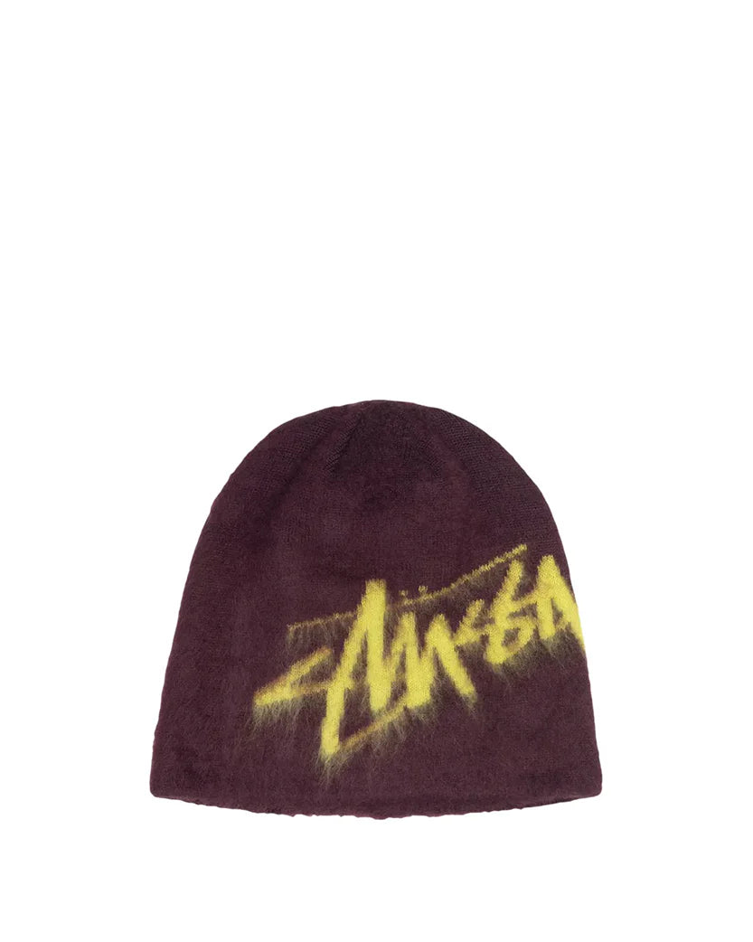 STUSSY Skullcap Brushed Out Stock Beanie Purple