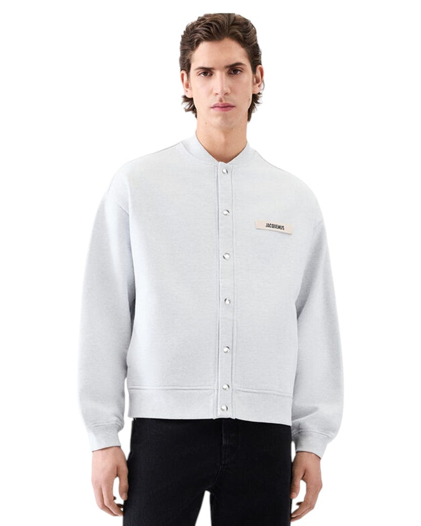 Jacquemus The Gros Grain Cardigan Grey