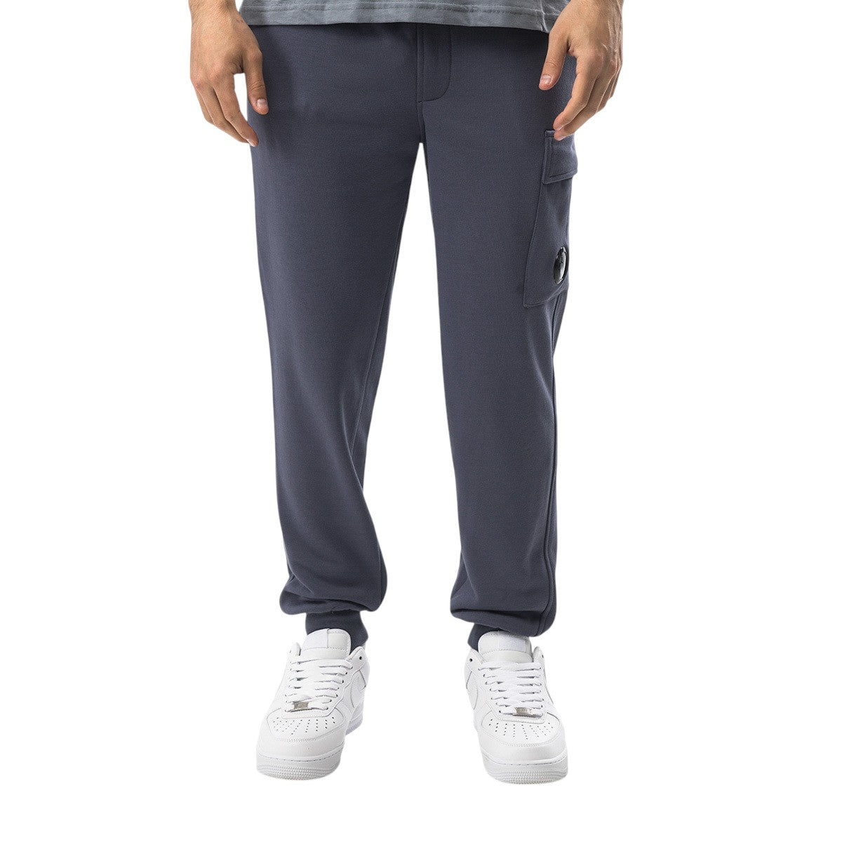 C.P. Company Diagonal Raised Fleece Lens Sweat Pants Avio Blue