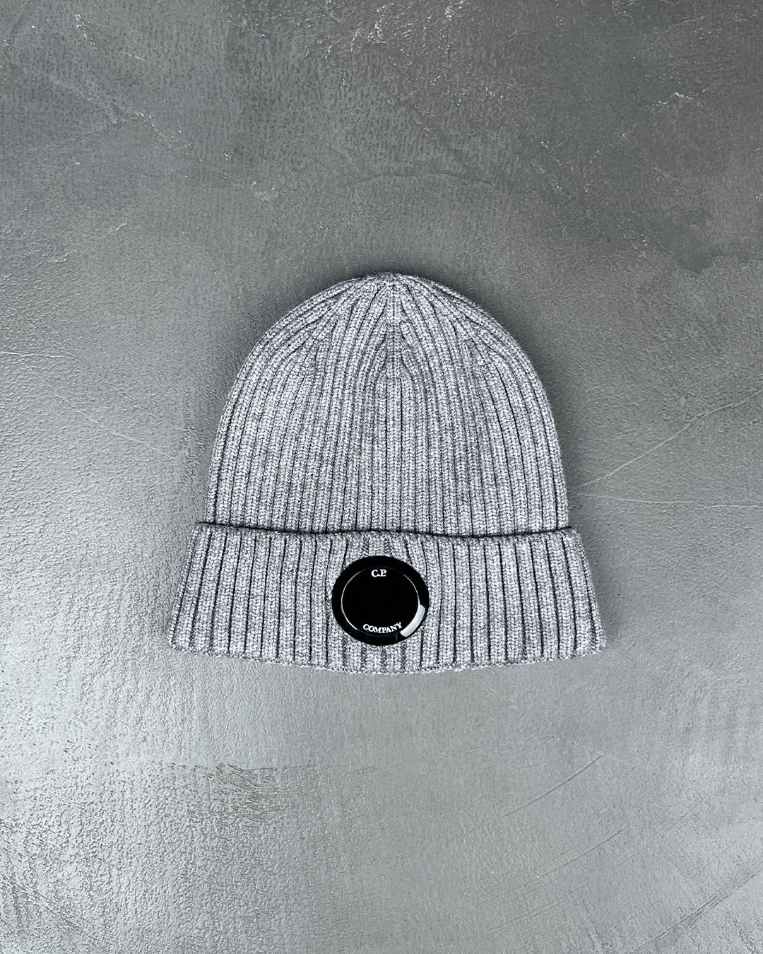 C.P. Company Lens Beanie Gray