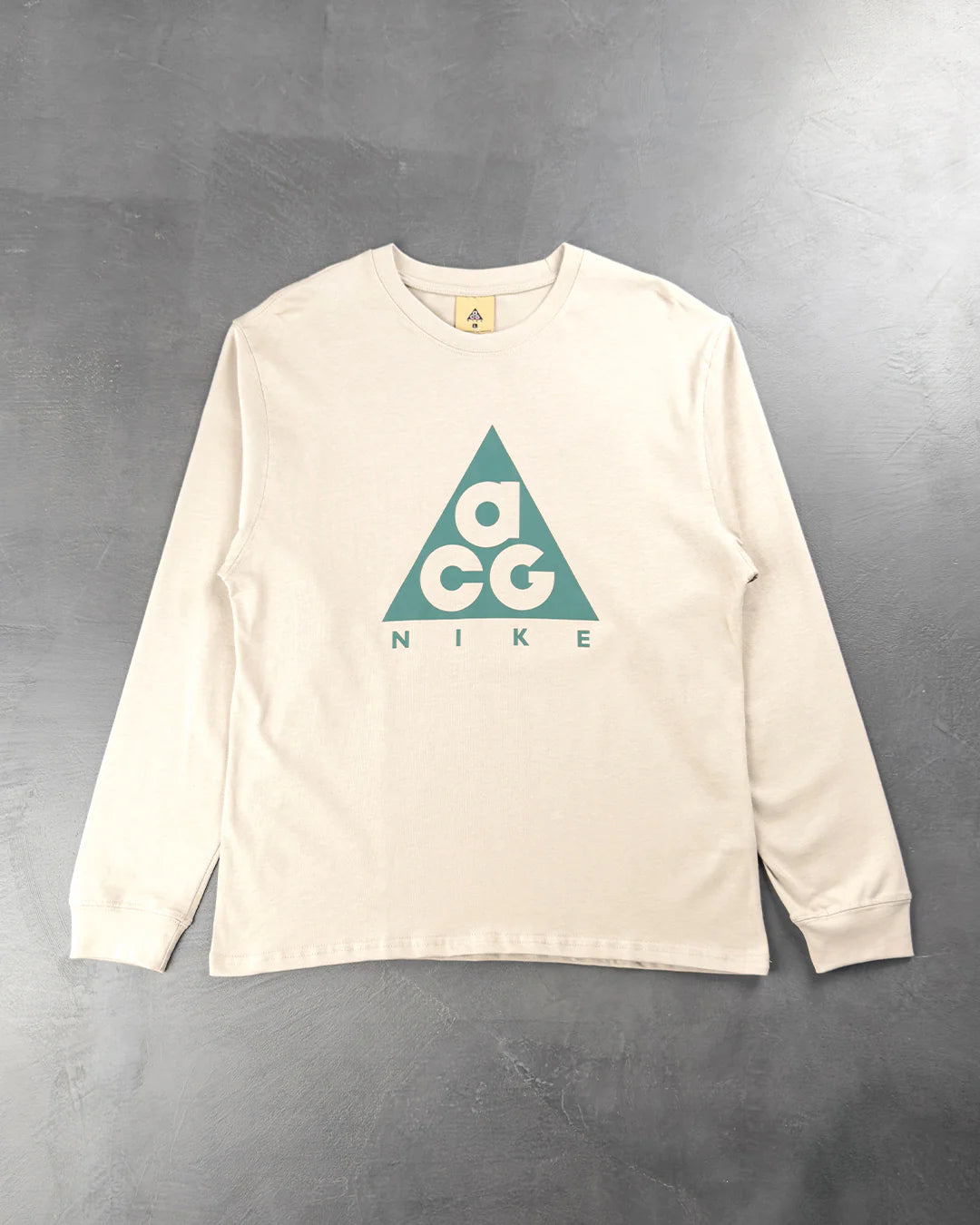 Nike ACG Long Sleeve Logo Tee Beige