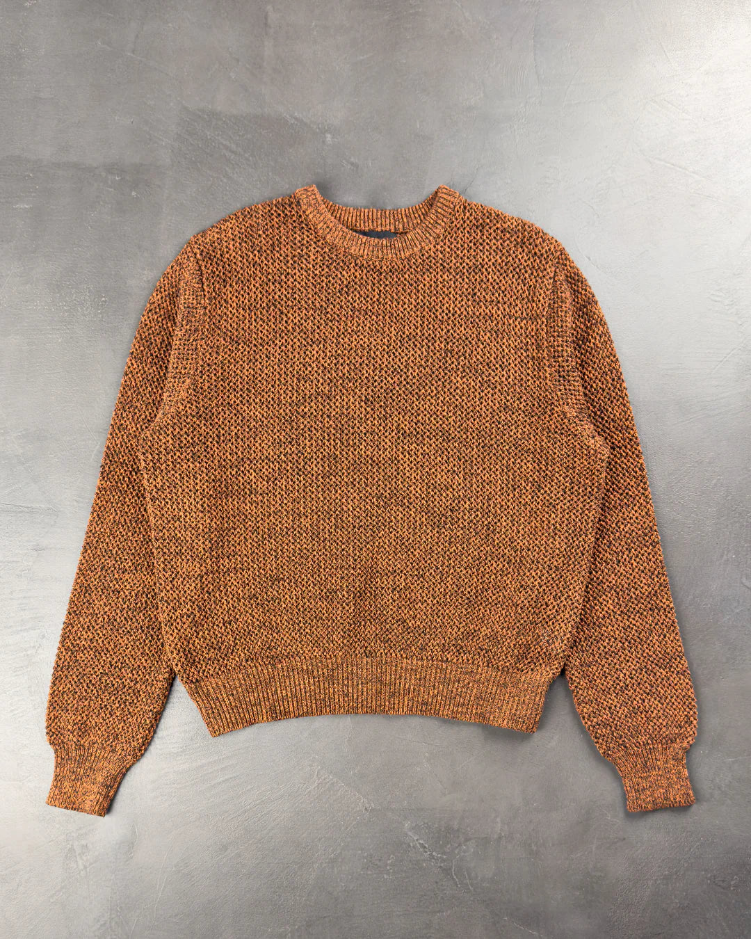 STUSSY 2 Tone Loose Gauge Sweater Brown