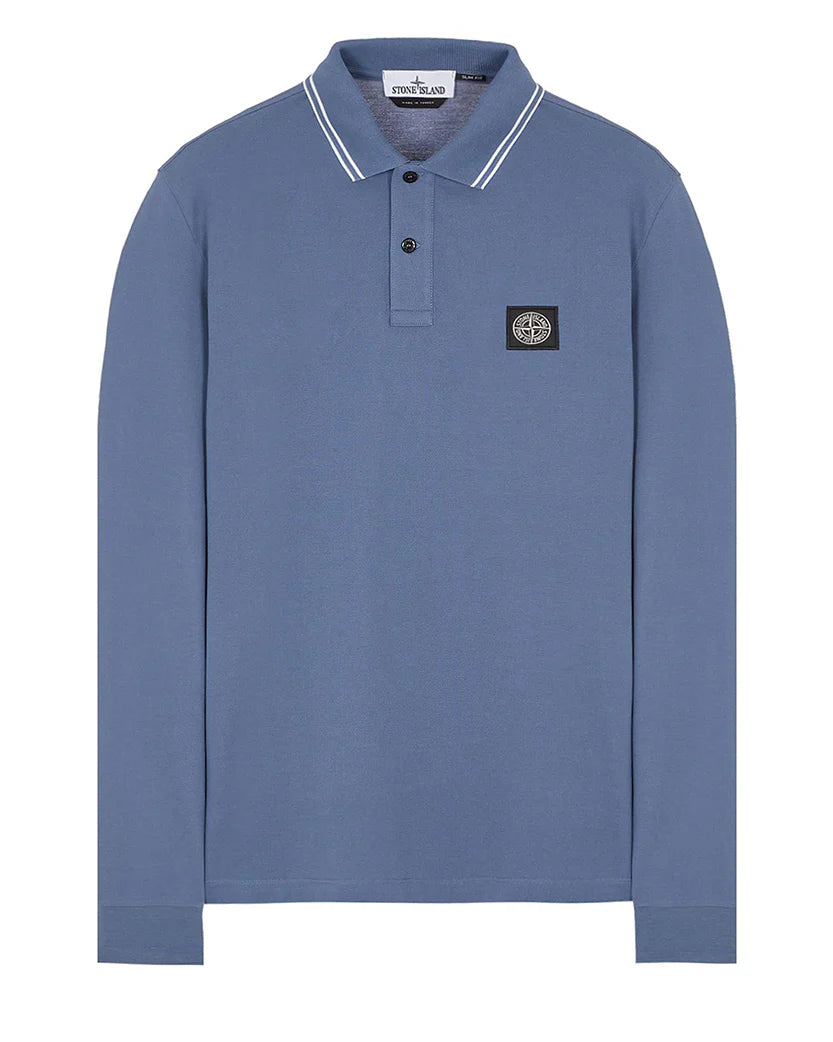 2SL18 Polo Long Sleeve Avio Blue SI0278-ABL