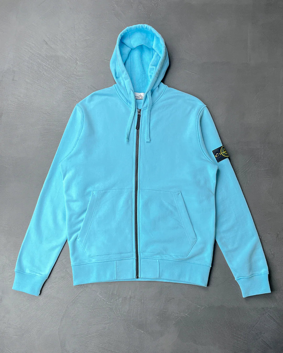 64220 Zip Hooded Sweatshirt Blue SI0141-BL