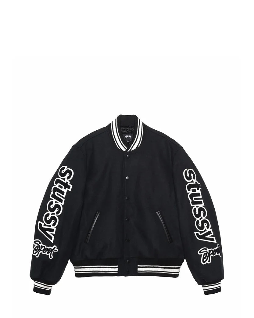 STUSSY Varsity Jacket Competition Black