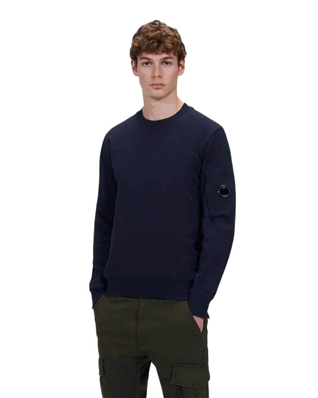 C.P. Company Sweatshirt With Lens Navy
