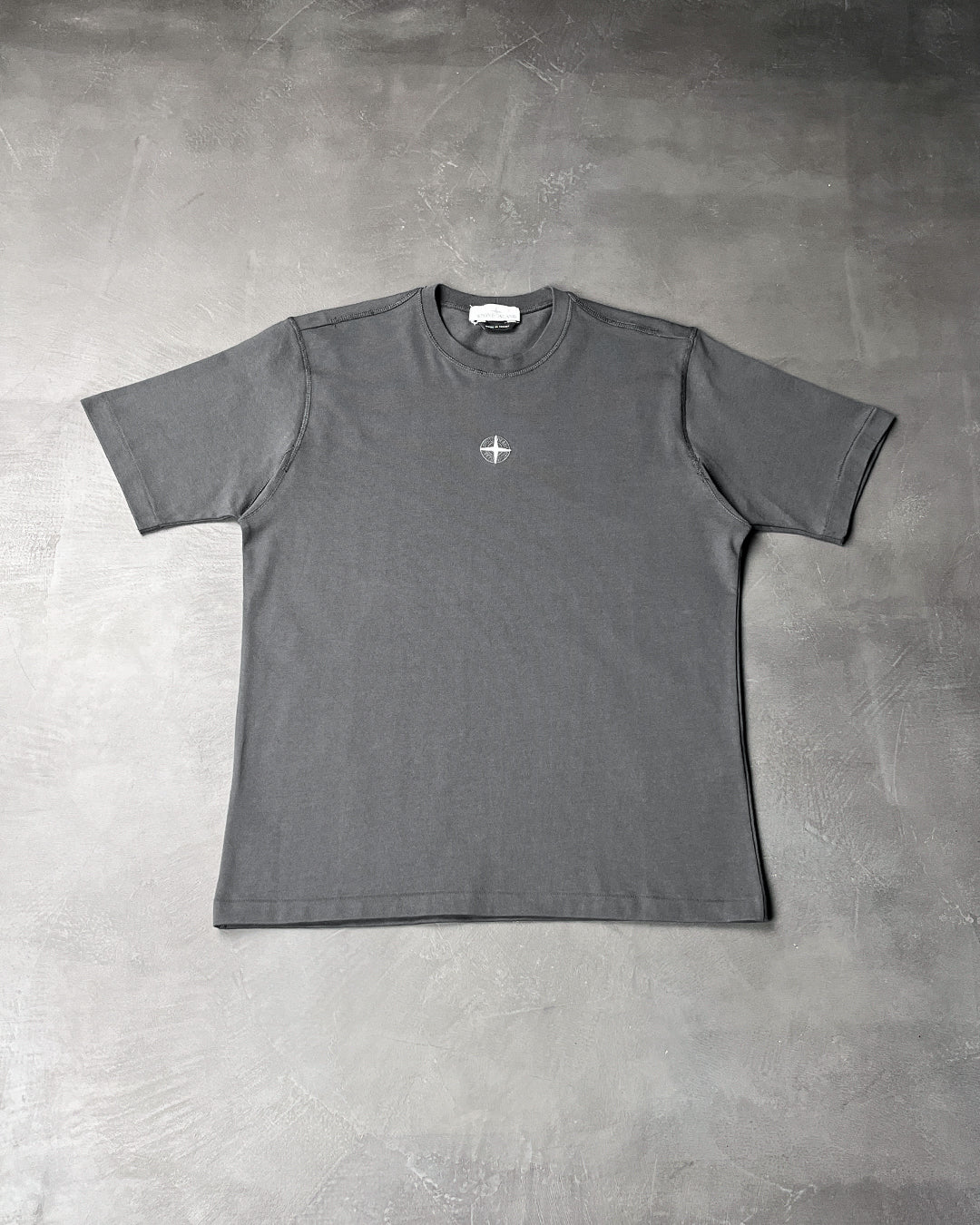 61350 Heavy Center Logo T-Shirt Dark Gray SI0129-DGY