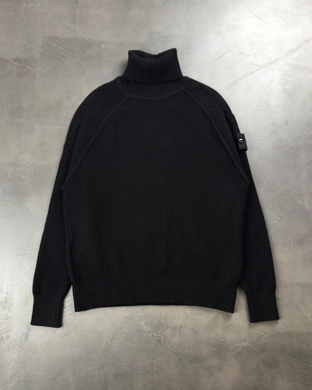 Ghost Piece Wool Roll-Neck Jumper Black SI0157-BK