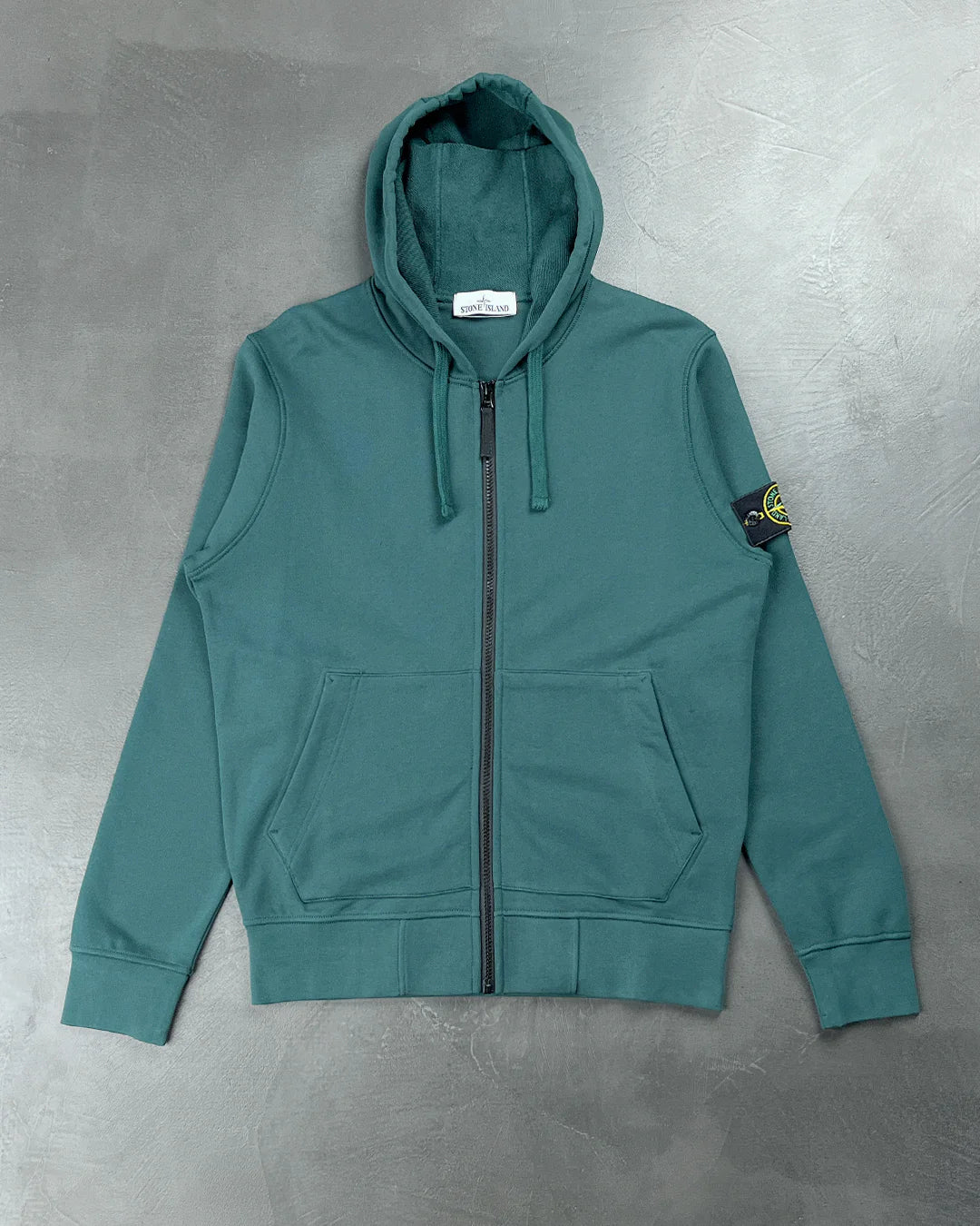 64251 Classic Zip Hooded Sweatshirt Deep Green SI0142-DGN