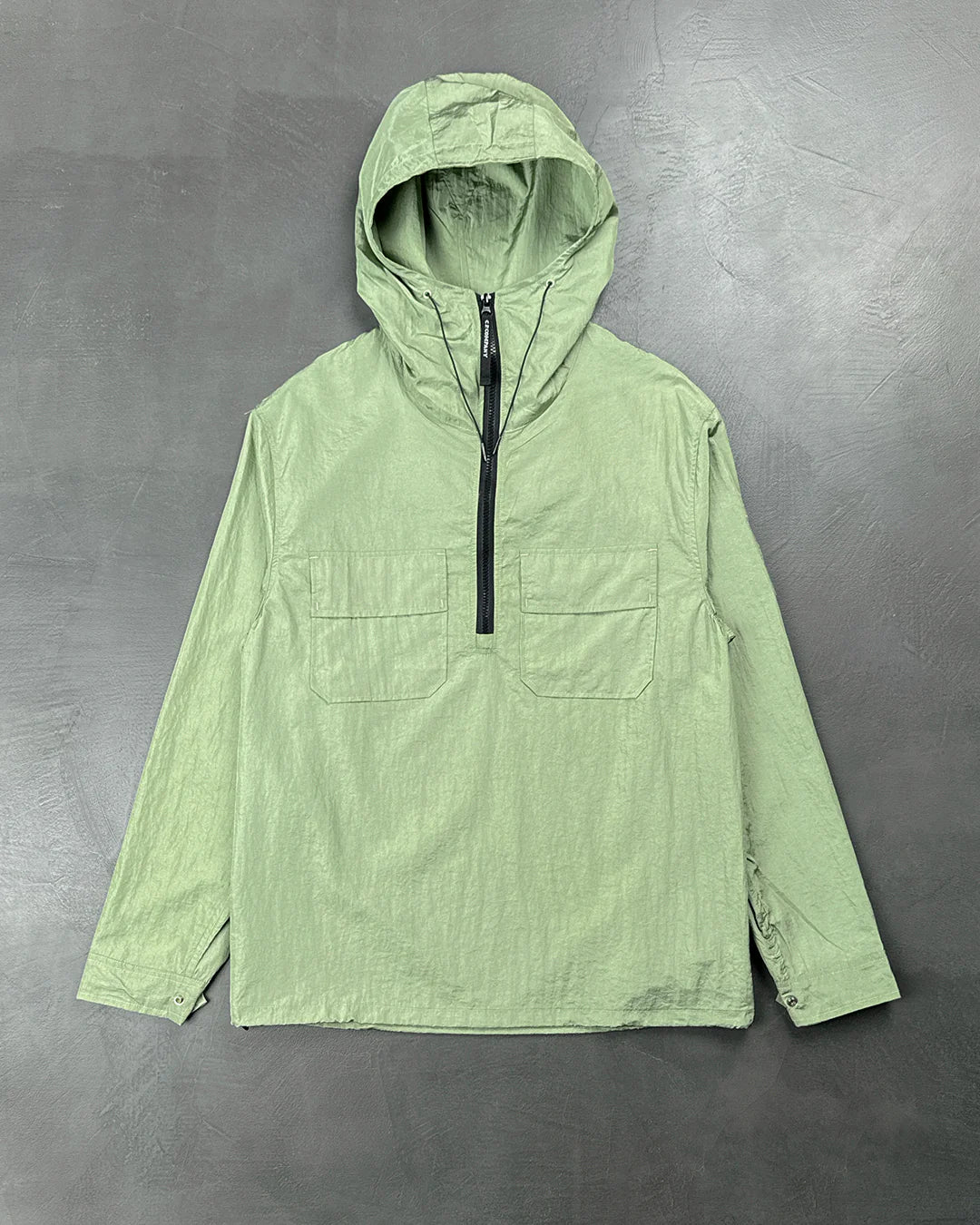 C.P. Company Nylon Arm Lens Hooded Overshirt Burnt Olive