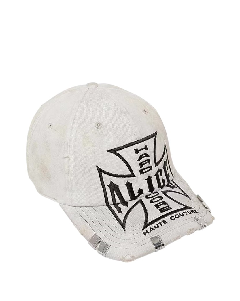 Alice Hollywood Moto Couture Cap White