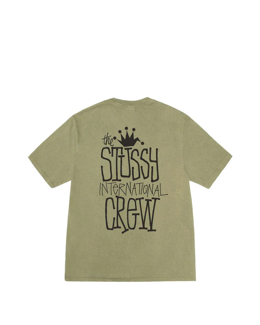 STUSSY Crown International Crew Tee Olive