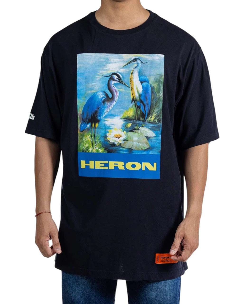 Heron Preston Heron Birds T-Shirt Black/Blue/Multi