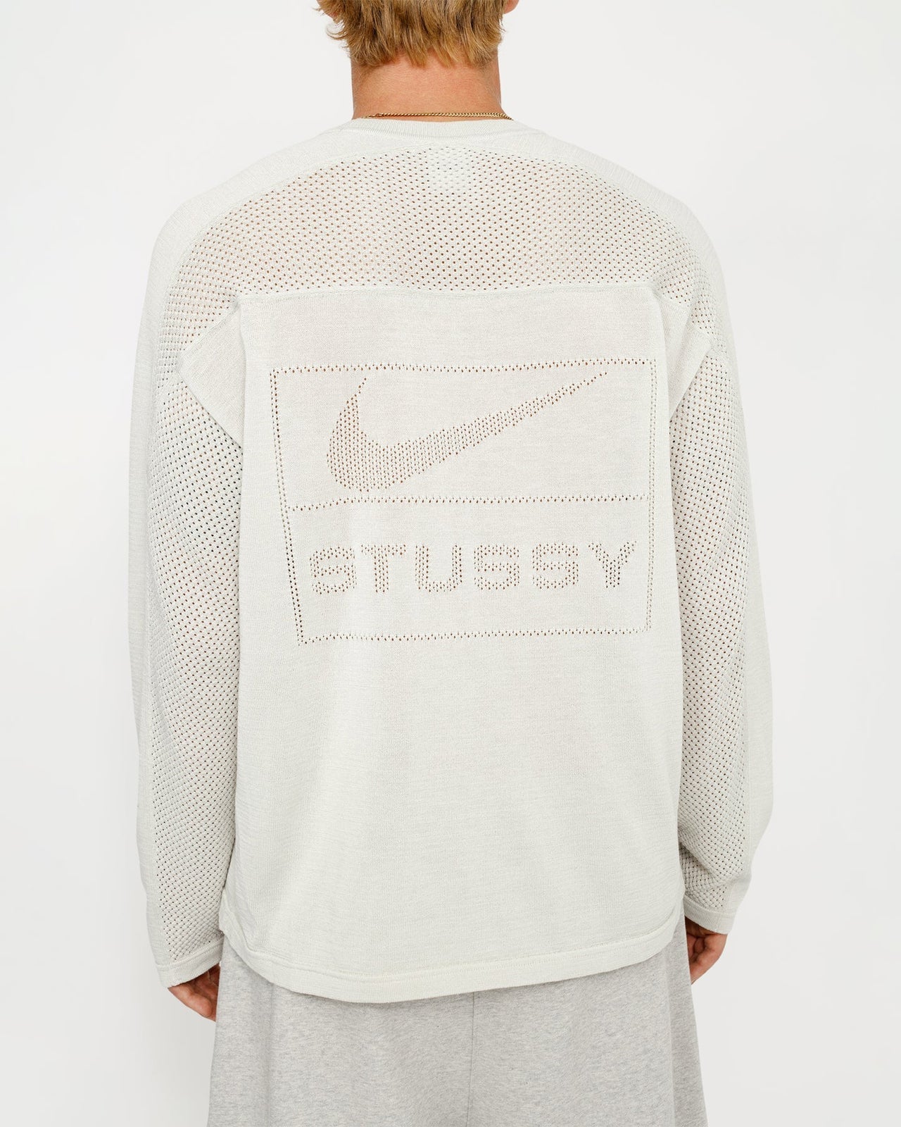 Stussy x Nike Long Sleeve Knit Jersey Light Bone