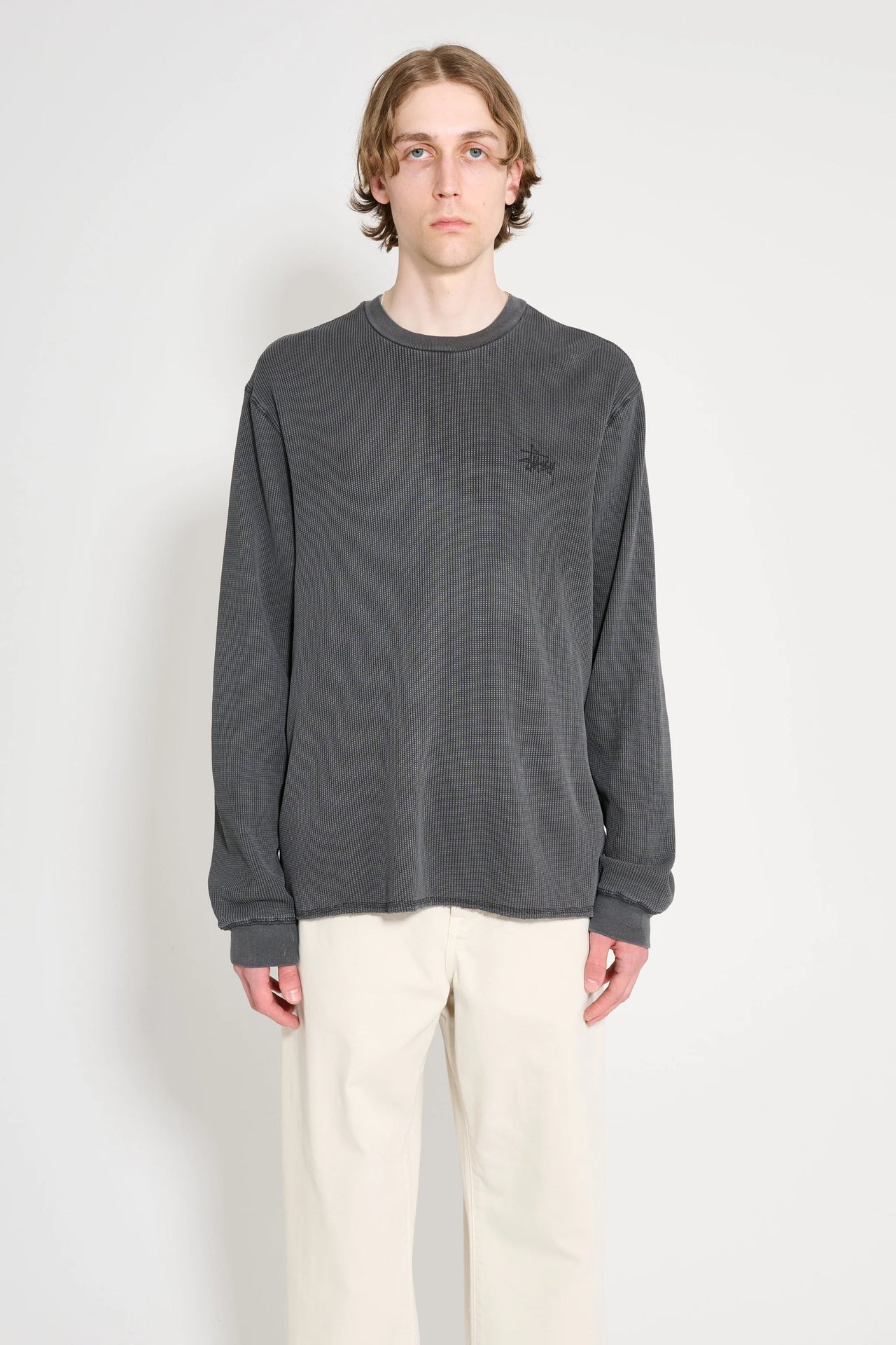 STUSSY Basic Stock Long Sleeve Thermal Black