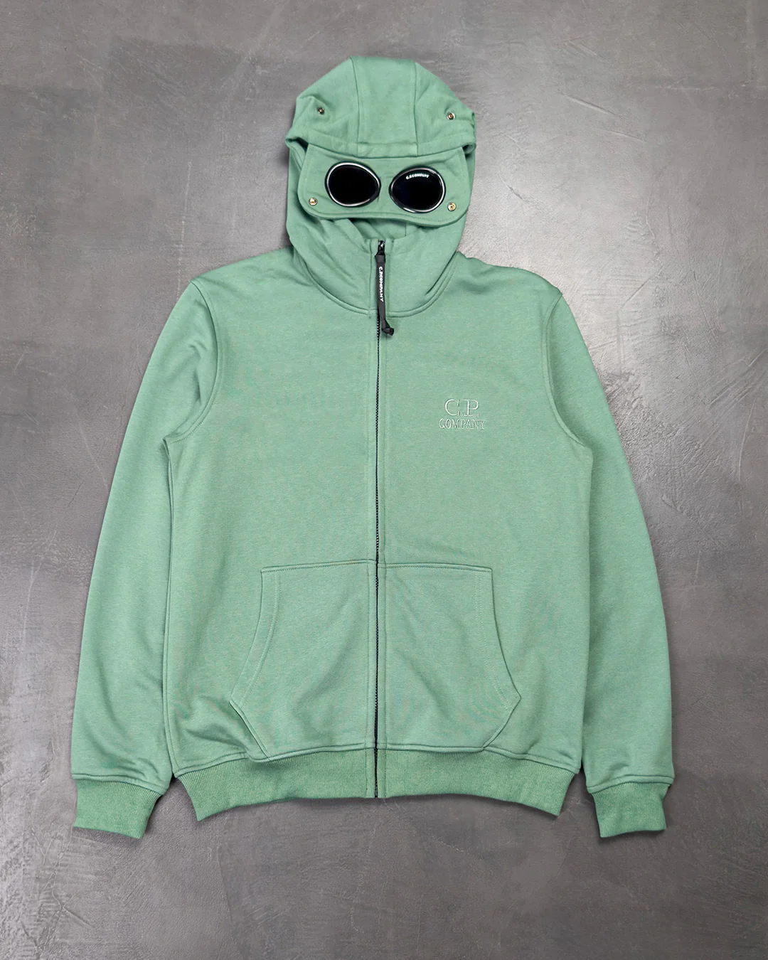 C.P. Company Goggle Zip Hoodie Green