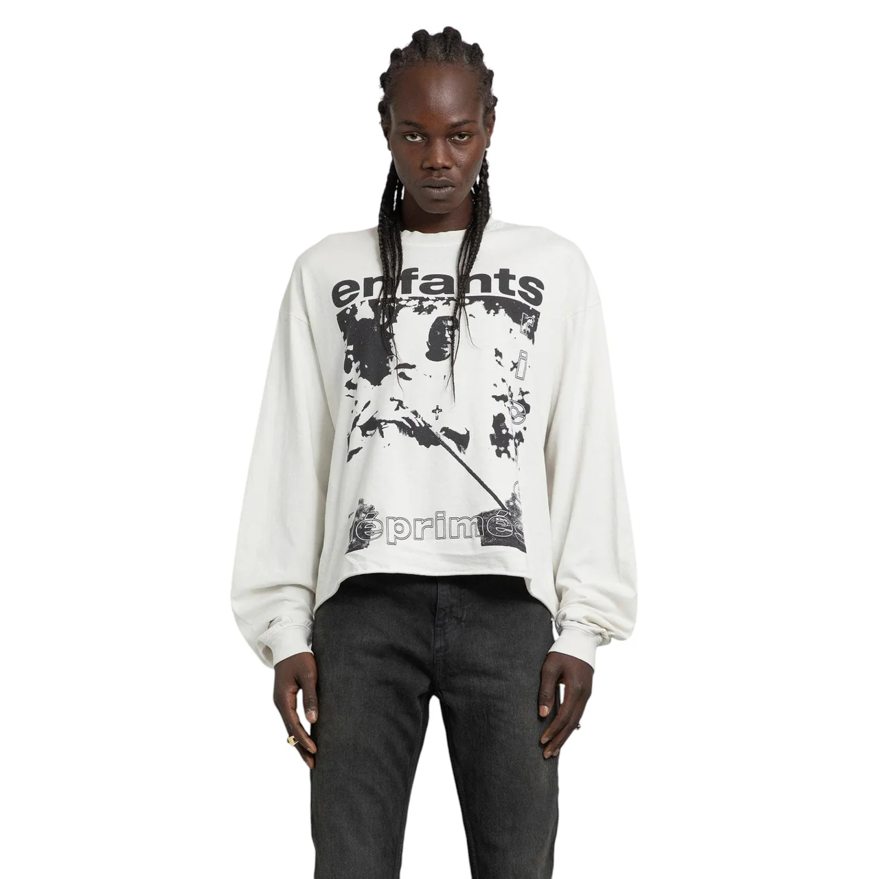 Enfants Riches Deprimes Nun/Gun Long Sleeve T-Shirt Faded Ivory