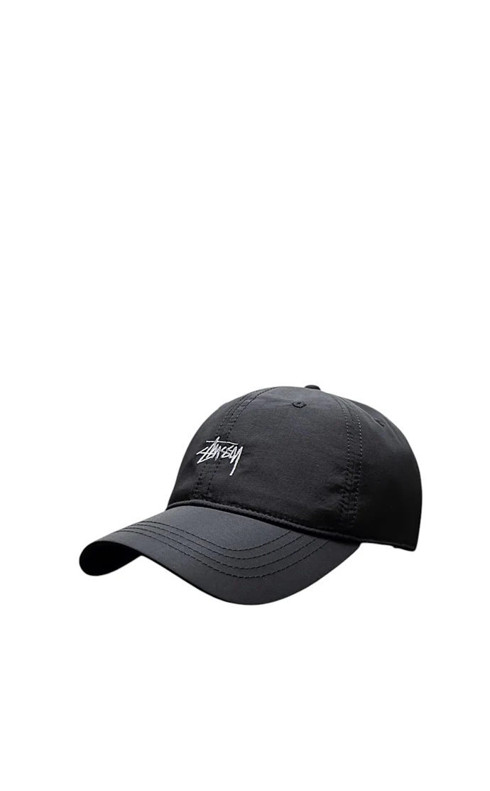 STUSSY Stock Low Pro Cap Metallic Black