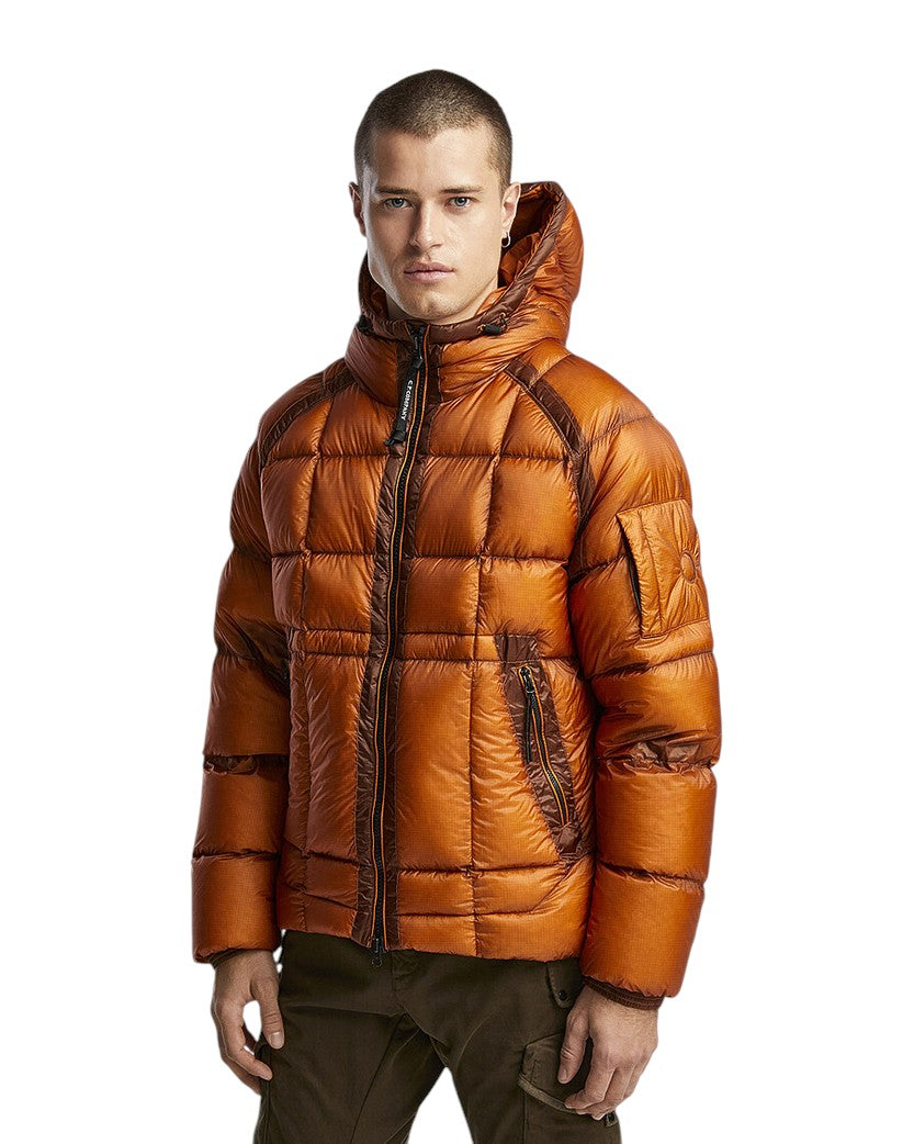 C.P. Company D.D. Shell Hooded Down Jacket Orange